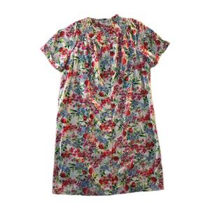 Vintage Pink Floral Grand Design Housecoat - Size M